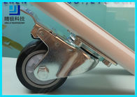 3-5 인치 PVC/ESD 편평한 자유로운 회전대 피마자 바퀴 판 - 브레이크 조립으로 거치하십시오