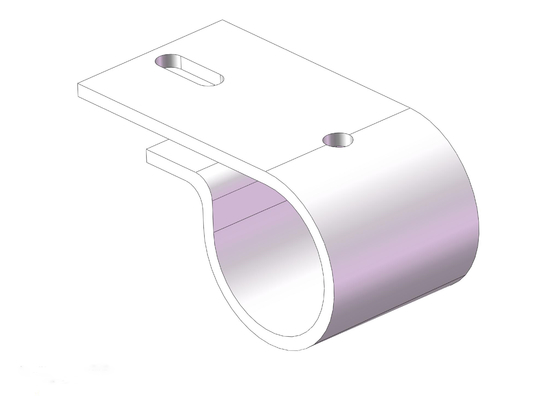 Anodizing Silver Aluminium Mobile Leaning Fixings AL-28 Used for Connecting Two Aluminum Pipes