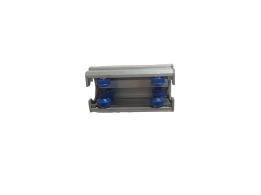 28mm Diameter Aluminium Tube PE Wheel Aluminium Roller Track Parallel Connection AL-44