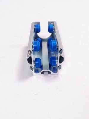 28mm Diameter Aluminium Tube PE Wheel Aluminium Roller Track Parallel Connection AL-44